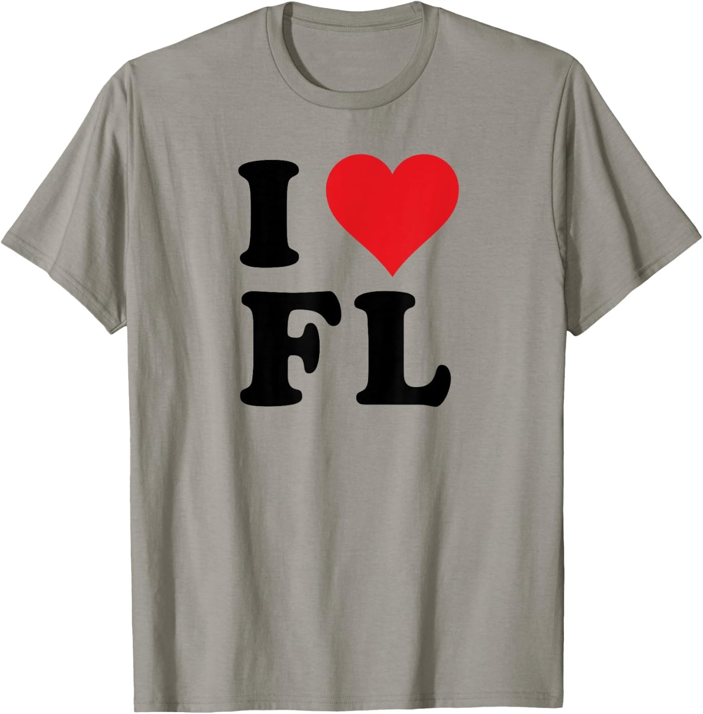 I Heart FL Initials I Love F.L. First And Last Name F L T-Shirt - T-Shirt | Sand