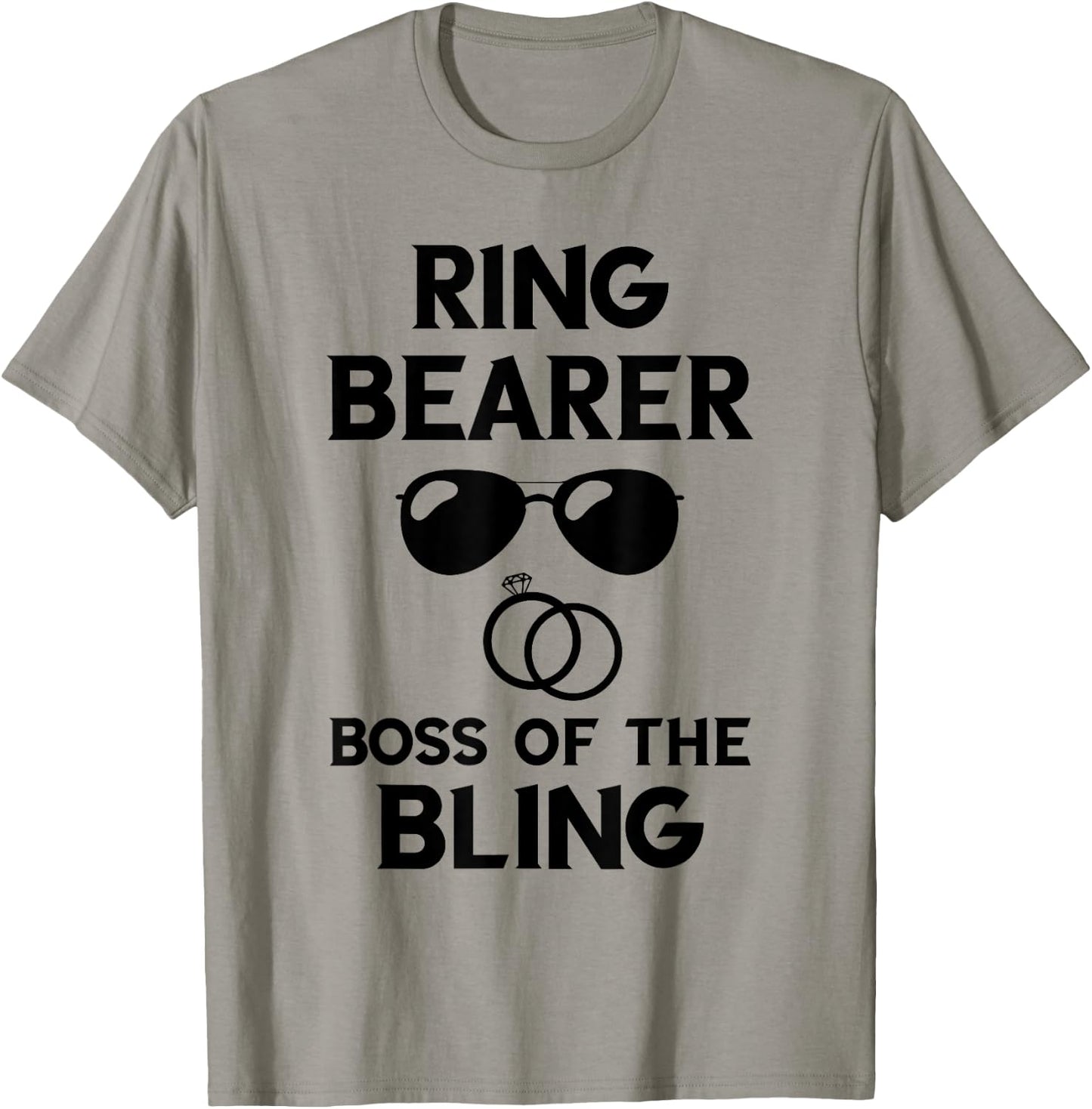 Ring Bearer Boss Of The Bling Ring Wedding Party Security T-Shirt - T-Shirt | Sand