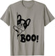 Boo! | Funny Hiding Peekaboo Scary Halloween French Bulldog Men Women Kids T-Shirt - T-Shirt | Sand