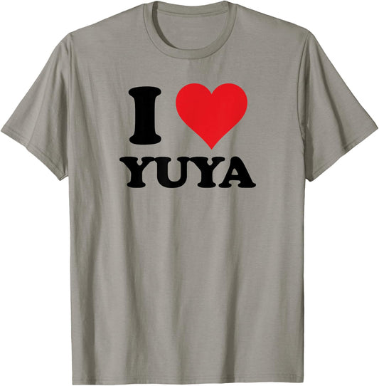 I Heart Yuya First Name I Love Personalized Stuff T-Shirt - T-Shirt | Sand