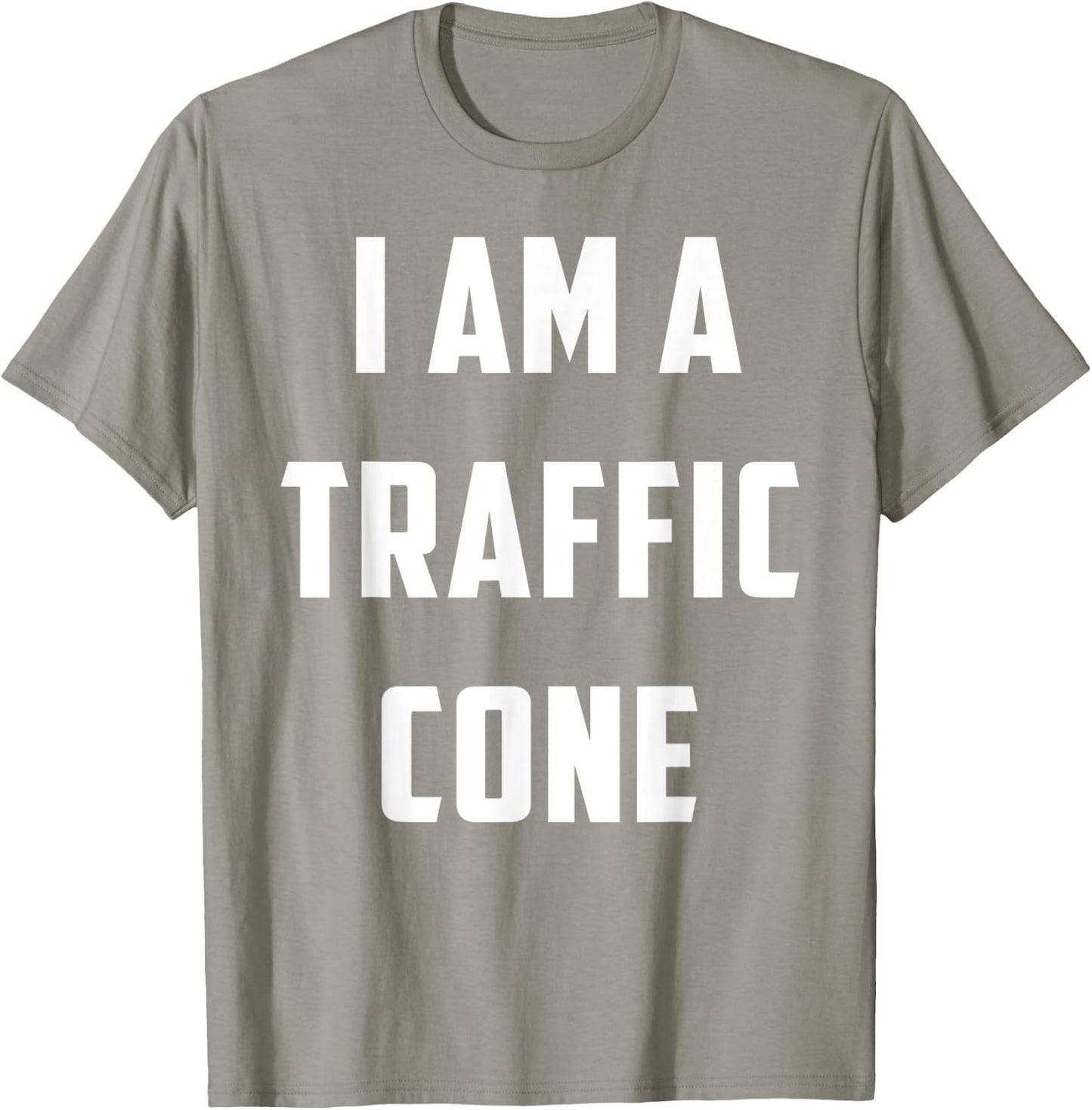 I am a Traffic Cone DIY Halloween Night Party Costume T-Shirt - T-Shirt | Sand