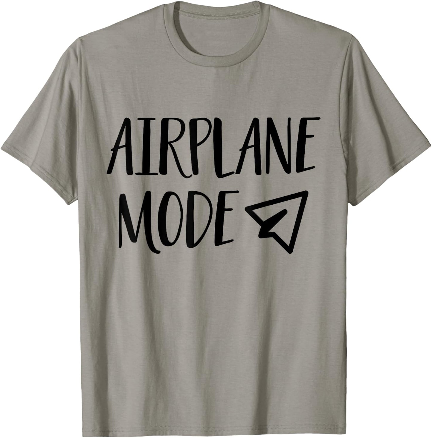On Vacation Pilot Lazy Airplane Mode T-Shirt - T-Shirt | Sand