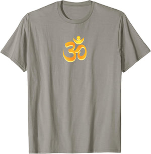 Om Aum Omkara Symbol - Zen Spiritual Peace Yoga Meditation T-Shirt - T-Shirt | Sand
