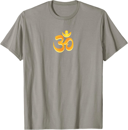 Om Aum Omkara Symbol - Zen Spiritual Peace Yoga Meditation T-Shirt - T-Shirt | Sand