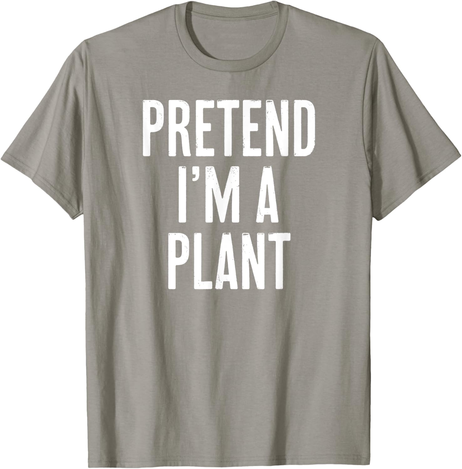 Simple Easy Pretend I'm a Plant Halloween Costume T-Shirt - T-Shirt | Sand