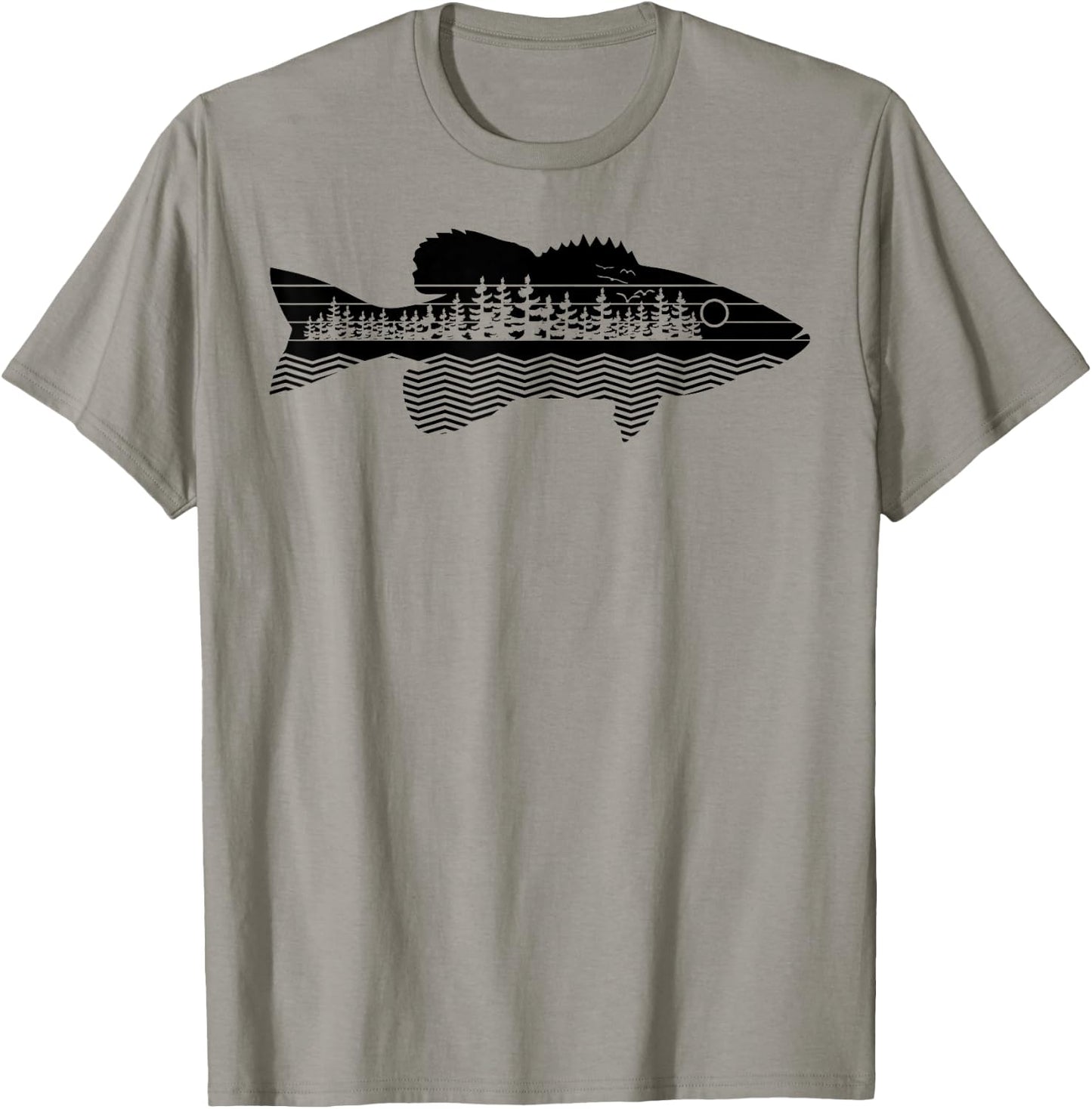 Vintage Nature Outdoor Fishing - Fisher Smallmouth Bass T-Shirt - T-Shirt | Sand