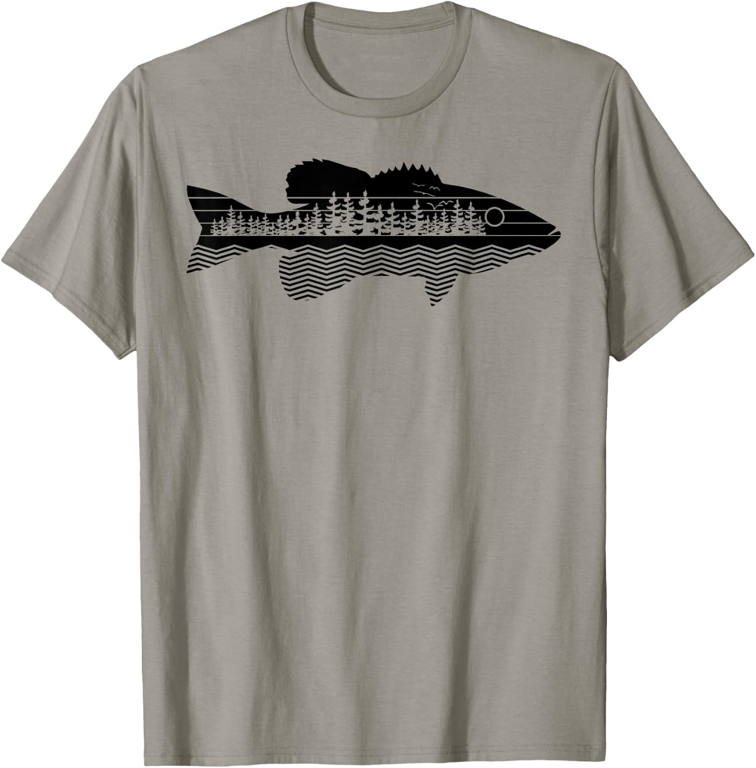 Vintage Nature Outdoor Fishing - Fisher Smallmouth Bass T-Shirt - T-Shirt | Sand