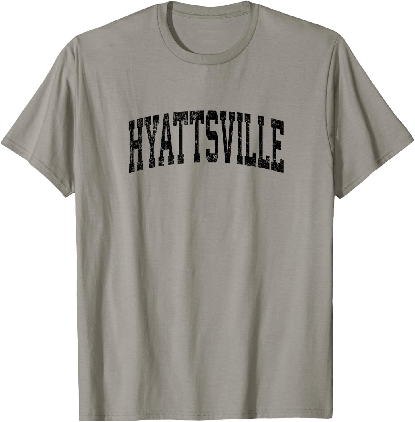 Hyattsville Maryland MD Vintage Athletic Sports Black Design T-Shirt - T-Shirt | Sand