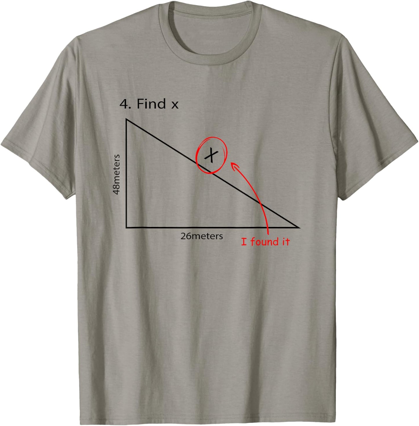 Find X Funny Math Task FindX I Found It Women Girls Kids T-Shirt - T-Shirt | Sand