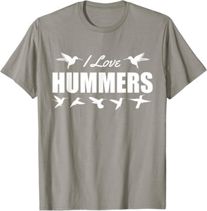 I Love Hummers Hummingbirds T-Shirt - T-Shirt | Sand