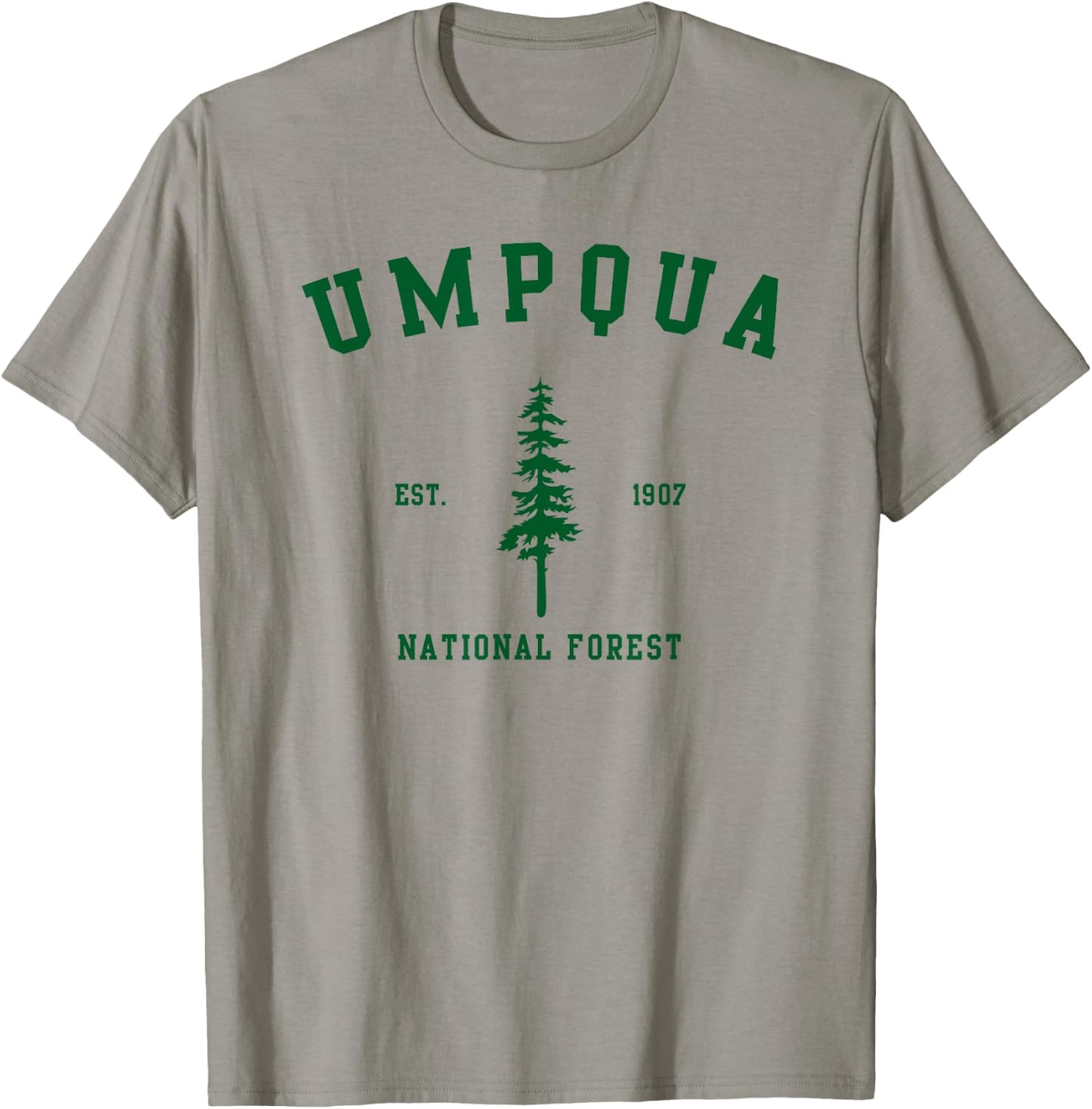Umpqua National Forest Explore Oregon T-Shirt - T-Shirt | Sand