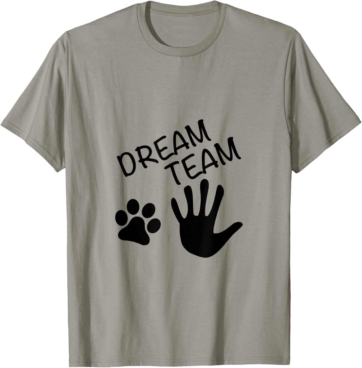 Dream Team Hand Paw Dog Men Women T-Shirt - T-Shirt | Sand