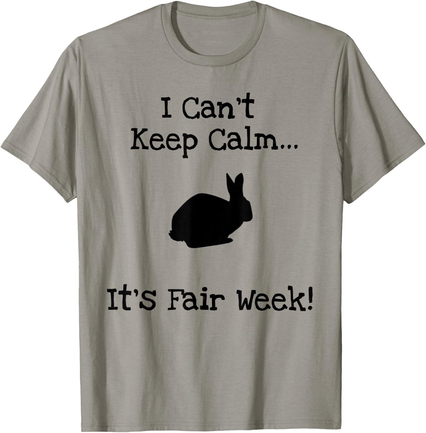 Funny State County Fair Livestock Show Farm Animal Rabbit T-Shirt - T-Shirt | Sand