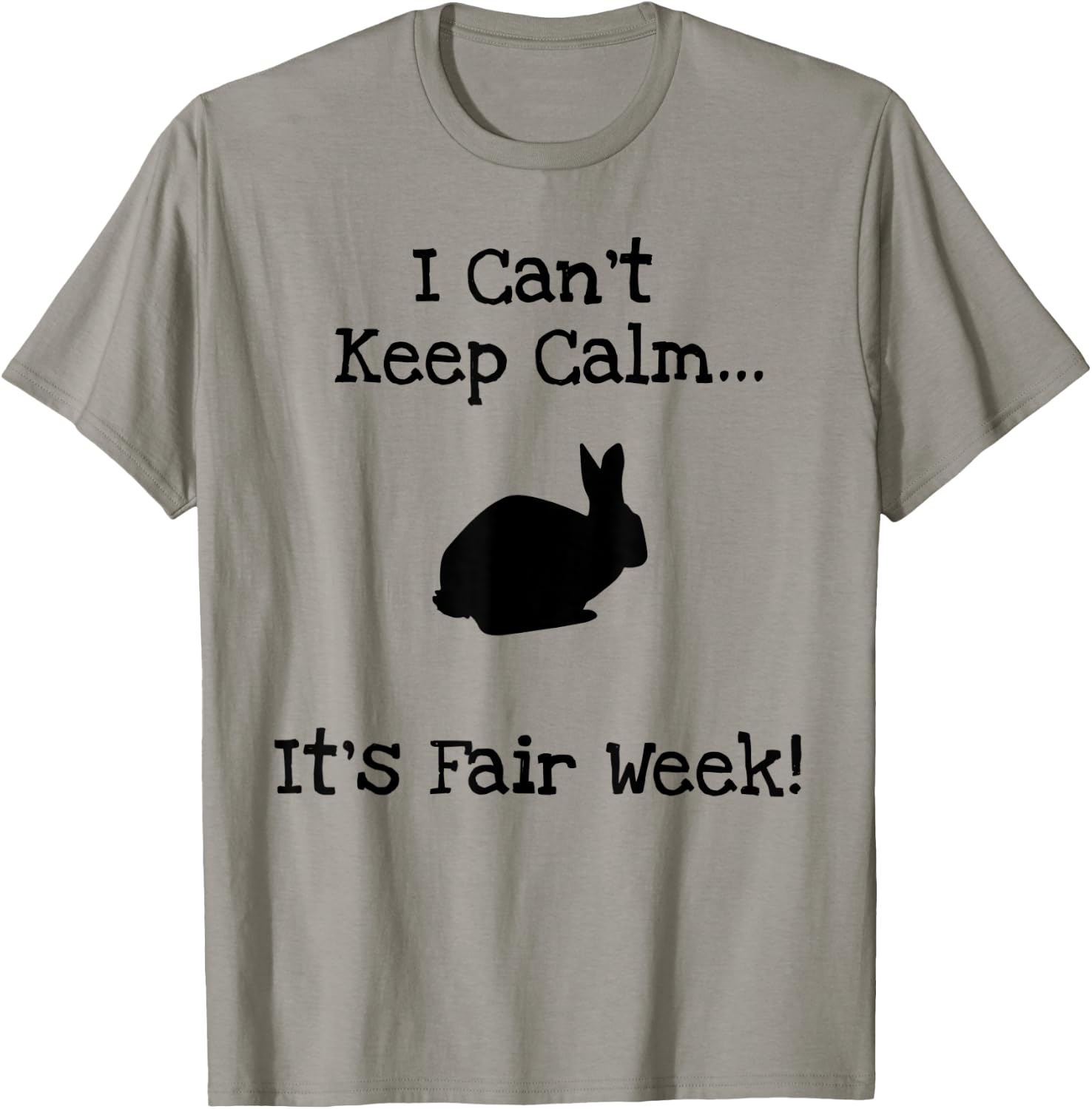 Funny State County Fair Livestock Show Farm Animal Rabbit T-Shirt - T-Shirt | Sand