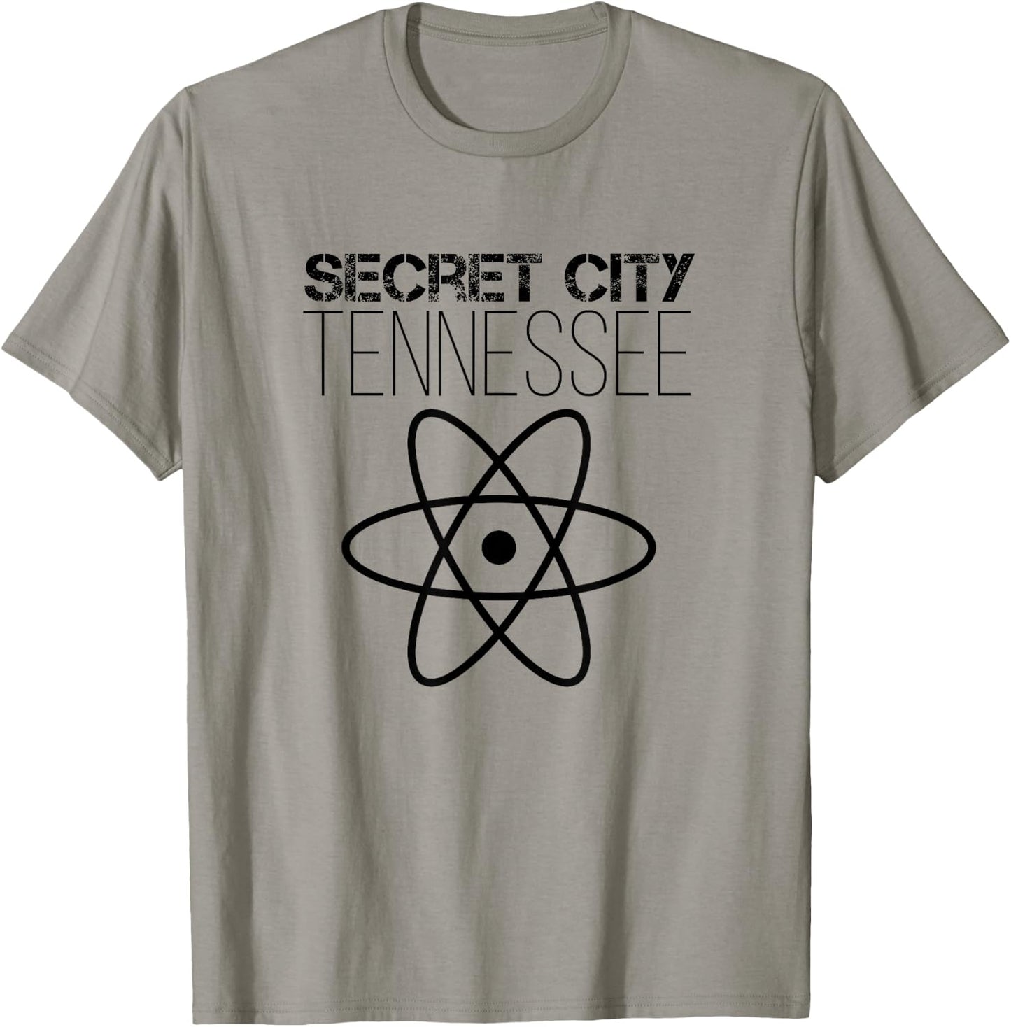 Secret City Oak Ridge Tennessee Atom Nuclear T-Shirt - T-Shirt | Sand