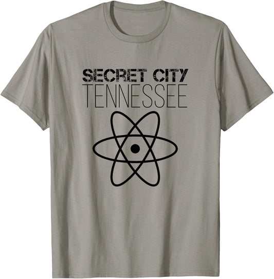 Secret City Oak Ridge Tennessee Atom Nuclear T-Shirt - T-Shirt | Sand