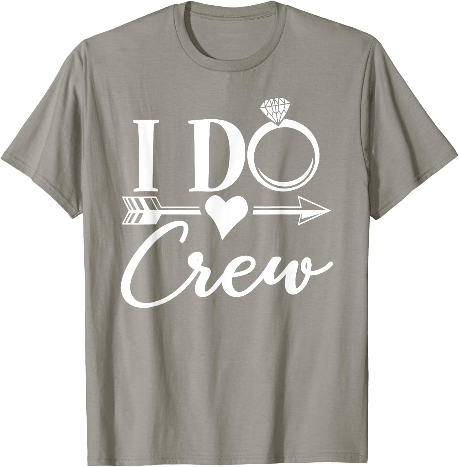 I Do Crew, Bachelorette Party Group Matching Bridal Pink T-Shirt - T-Shirt | Sand