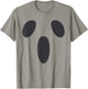 Ghost Silly Face Spooky Halloween Ghoul Face Easy Costume T-Shirt - T-Shirt | Sand
