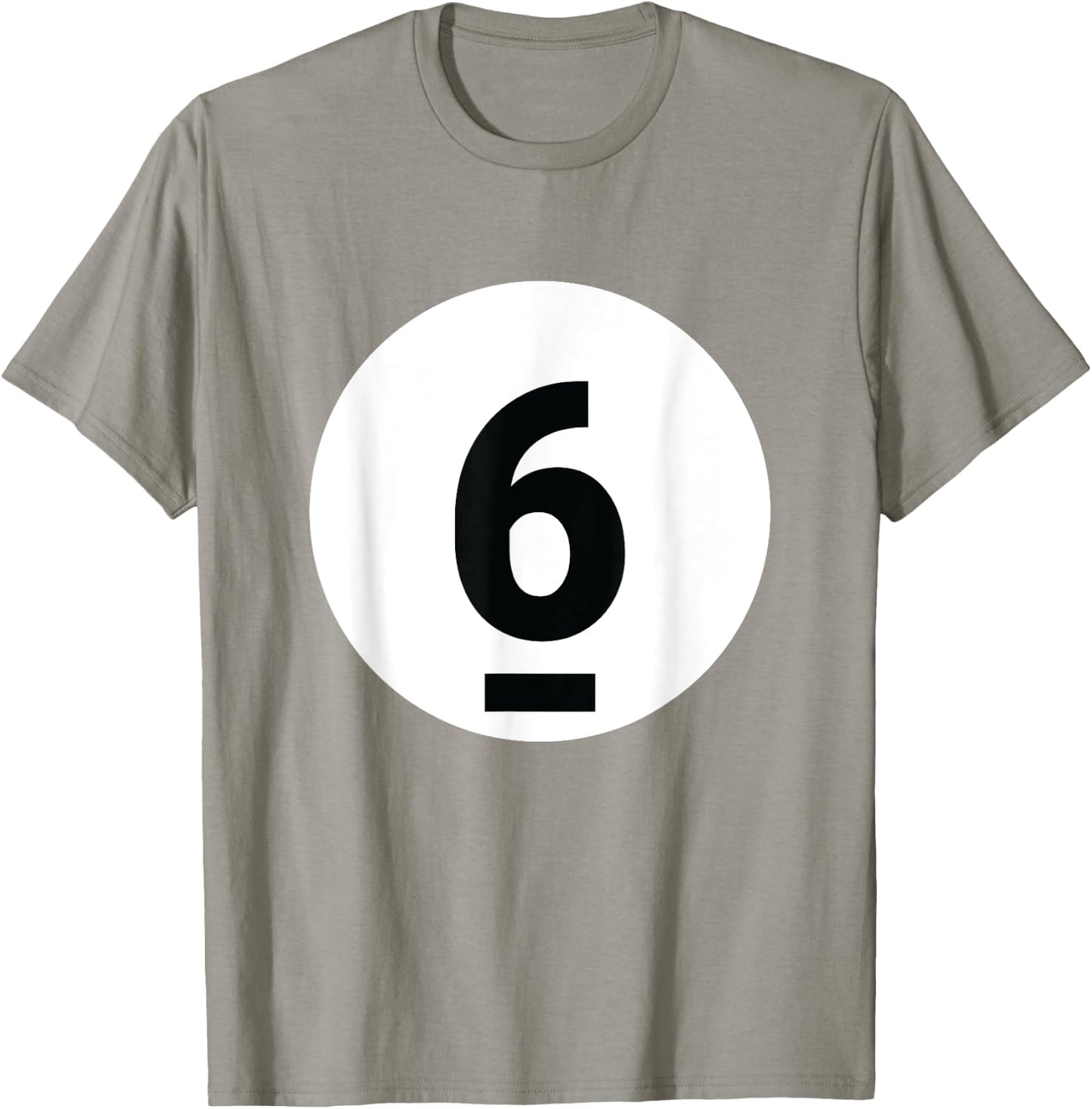 8 Pool Ball 6 Billiards Costume Halloween Group Matching T-Shirt - T-Shirt | Sand