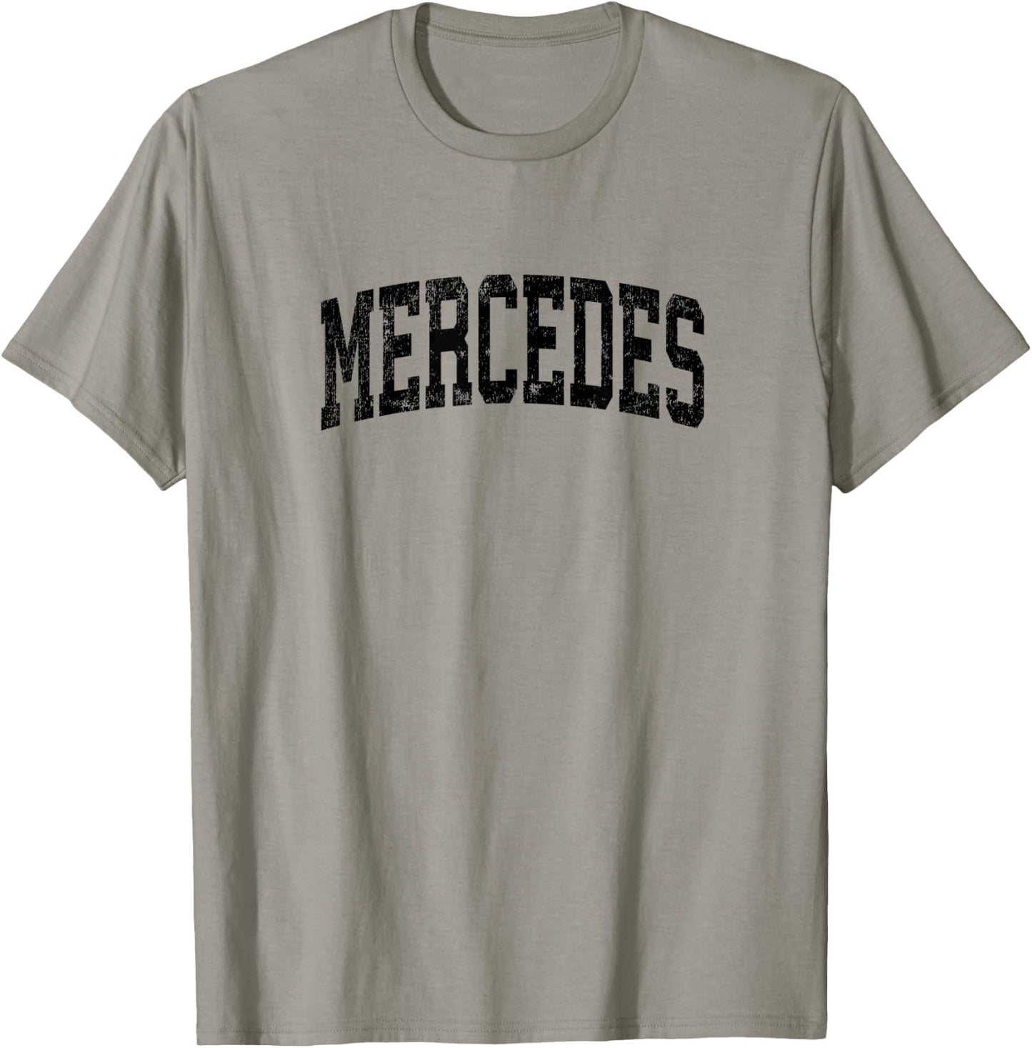 Mercedes Texas TX Vintage Athletic Sports Black Design T-Shirt - T-Shirt | Sand
