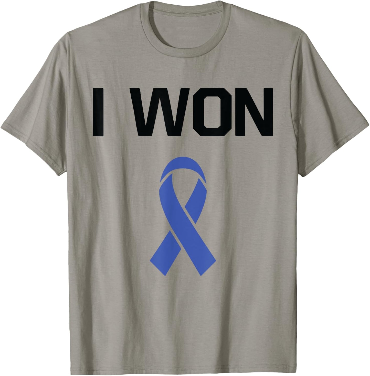I Won - Fighter Warrior Rectal Cancer Awareness T-Shirt - T-Shirt | Sand