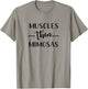 Funny Gym Workout Muscles Then Mimosas Exercise T-Shirt - T-Shirt | Sand