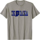 Indiana State and Indiana Flag with Pride for Indiana T-Shirt - T-Shirt | Sand