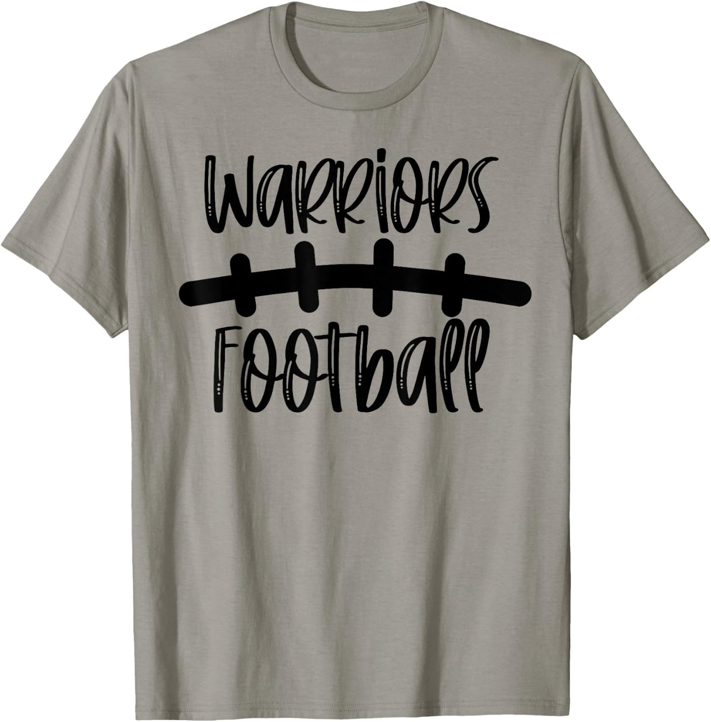 Warriors Football School Spirit Team Mascot Game Night T-Shirt - T-Shirt | Sand