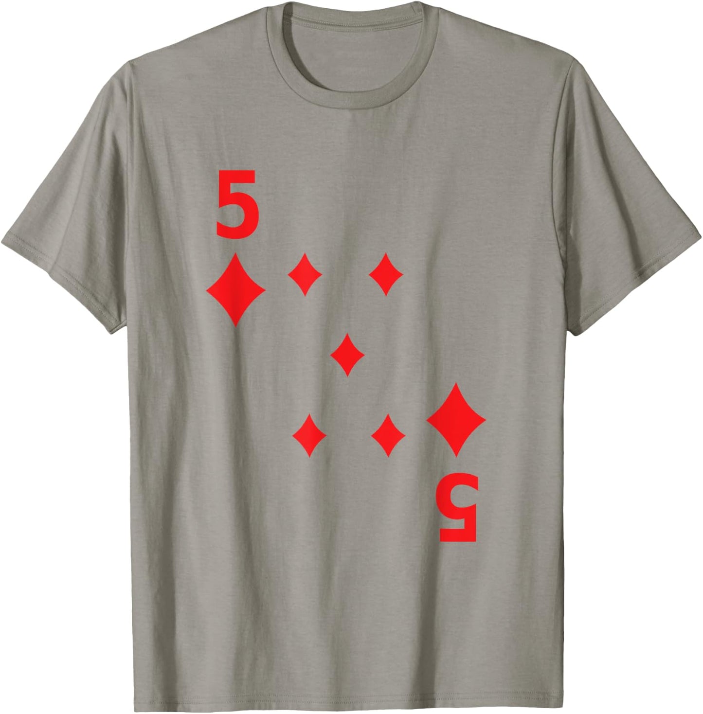 Five of Diamonds poker playing card costume shirt T-Shirt - T-Shirt | Sand