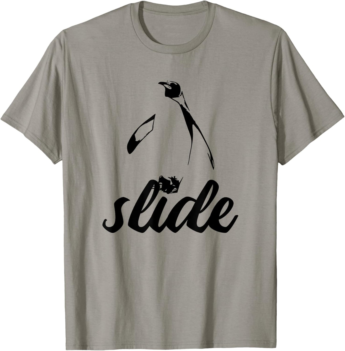 Slide! Penguin Power Animal T-Shirt - T-Shirt | Sand