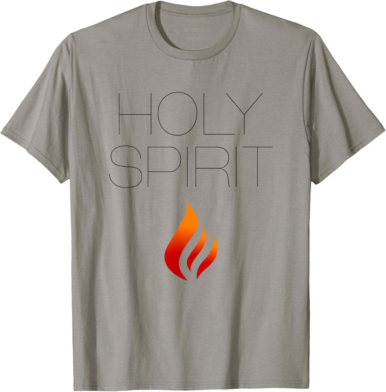 Holy Spirit with Fire (Christian ) T-Shirt - T-Shirt | Sand