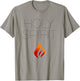 Holy Spirit with Fire (Christian ) T-Shirt - T-Shirt | Sand