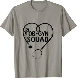 Ob-Gyn Squad Obstetrician Gynecologist OB GYN Nurse life T-Shirt - T-Shirt | Sand