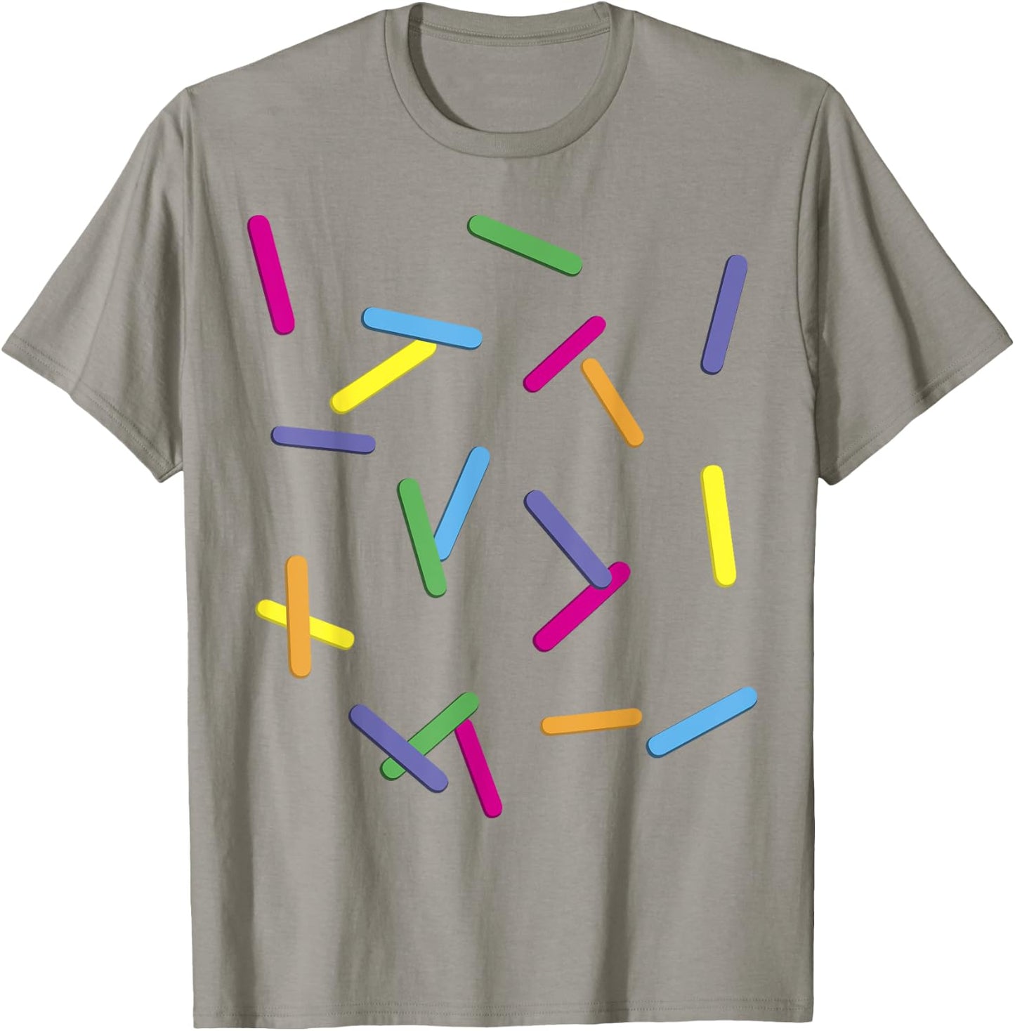Rainbow Sprinkles Ice Cream Simple Costume Men Women Kids T-Shirt - T-Shirt | Sand
