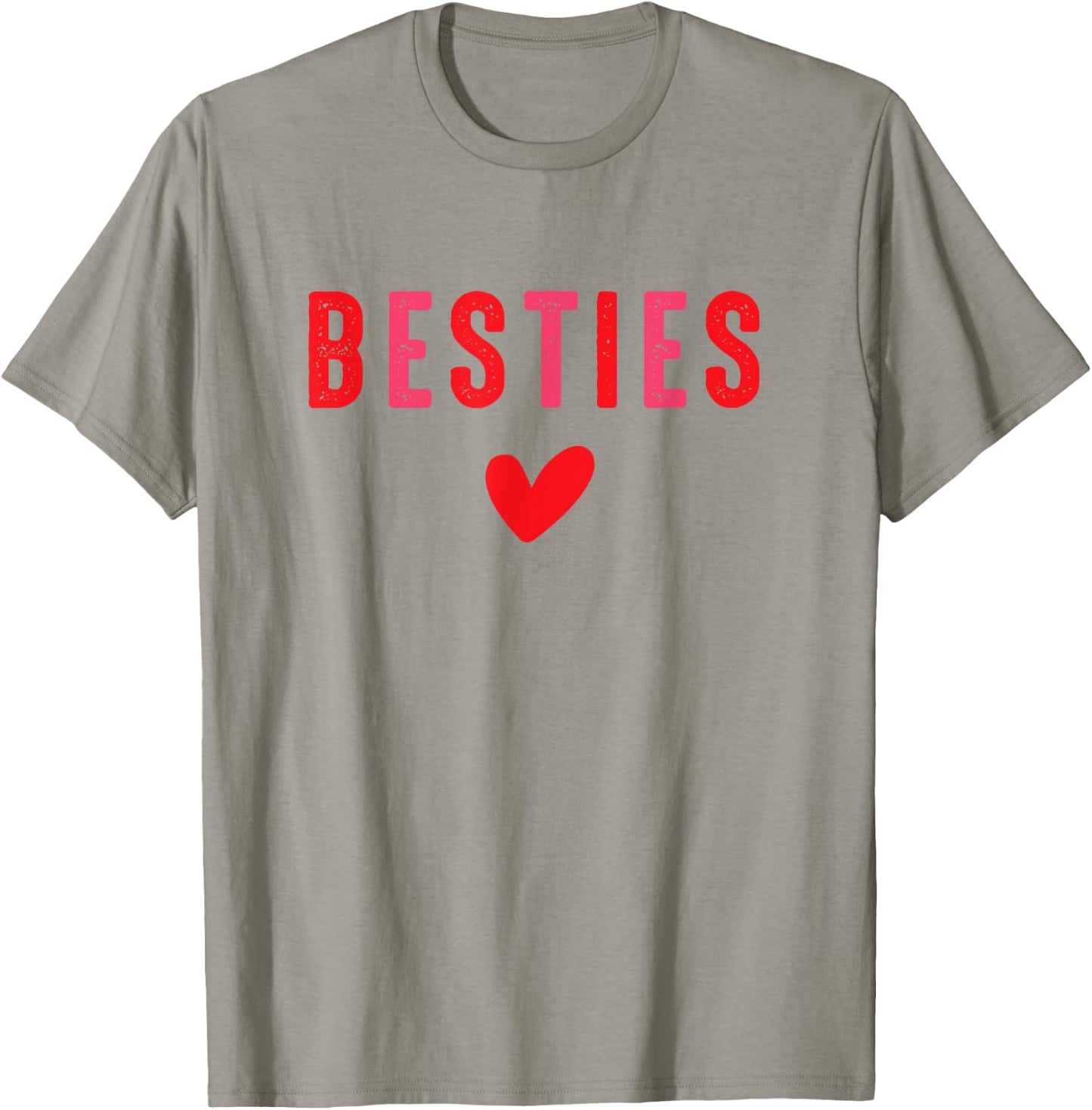 Besties Cute Matching Mother Daughter Friend Valentine's Day Small T-Shirt - T-Shirt | Sand