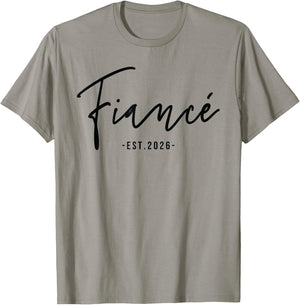 Fiancée Est 2026 Future Wife Engaged Gifts Her Engagement T-Shirt - T-Shirt | Sand