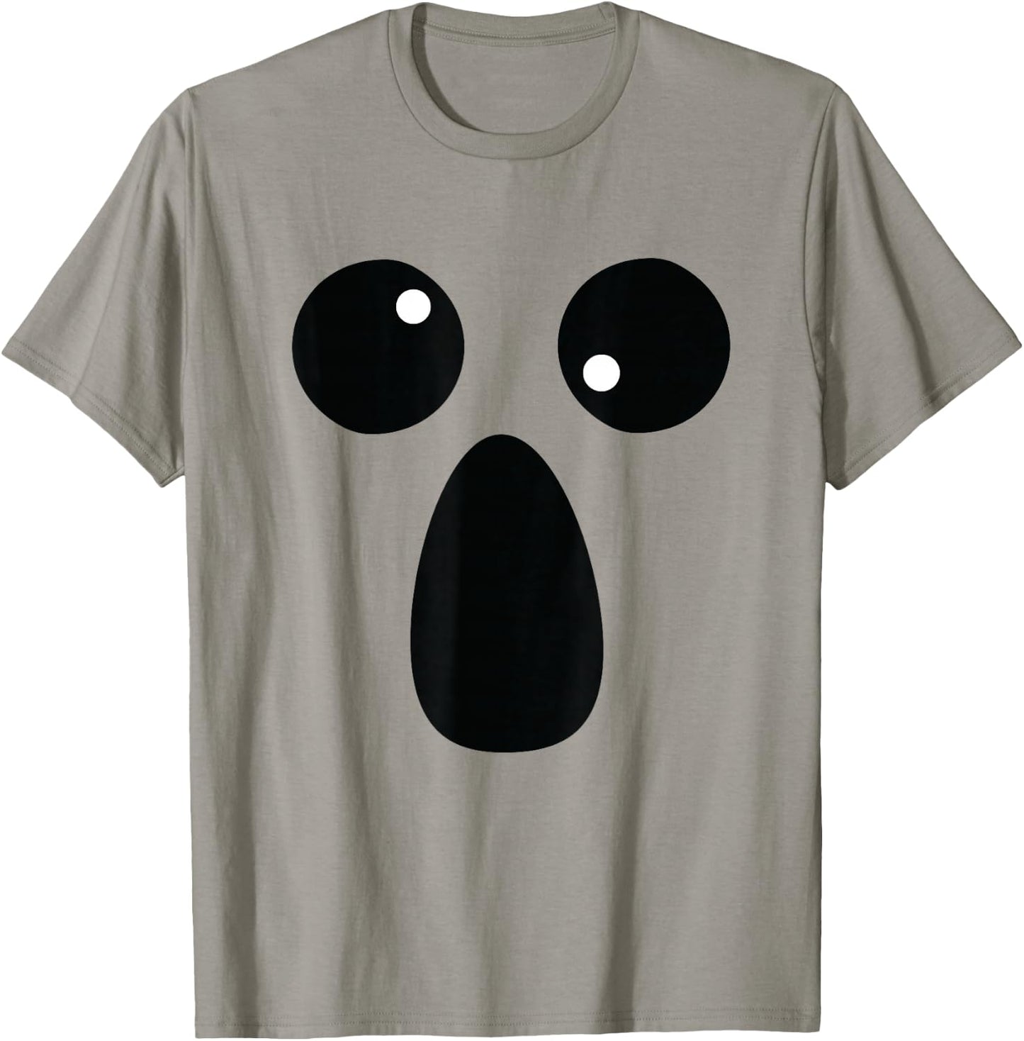 Funny Spooky Halloween Ghost Face Shirt Lazy Costume T-Shirt - T-Shirt | Sand