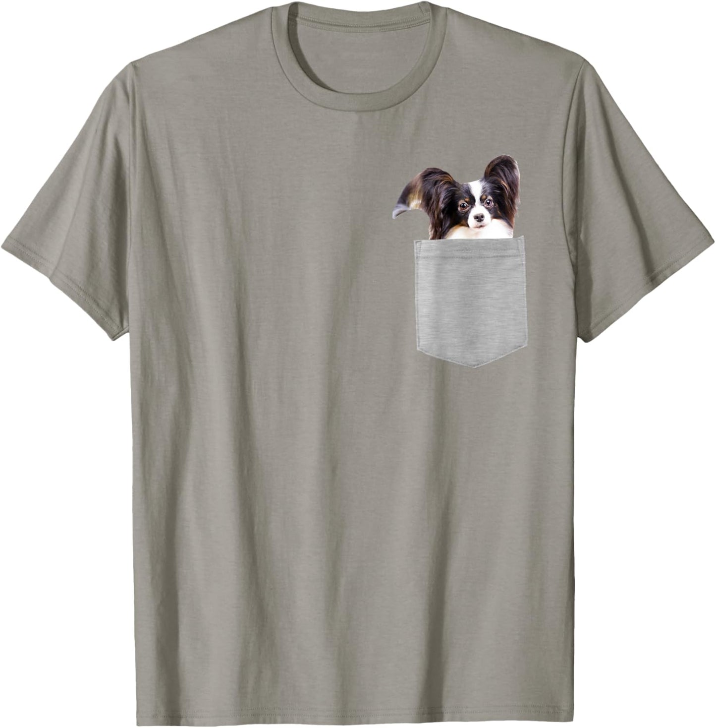 Dog in Your Pocket Papillon Women Kids T-Shirt - T-Shirt | Sand
