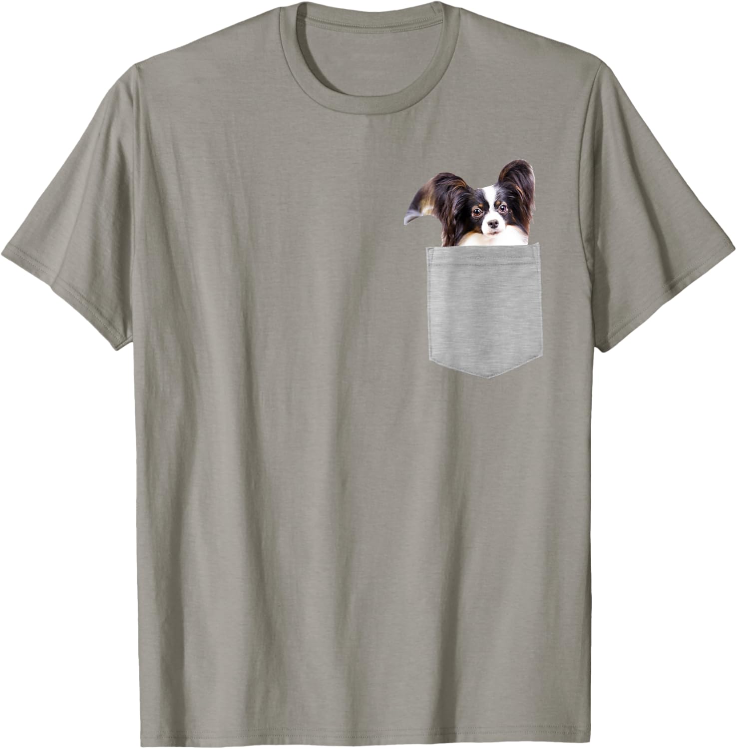 Dog in Your Pocket Papillon Women Kids T-Shirt - T-Shirt | Sand