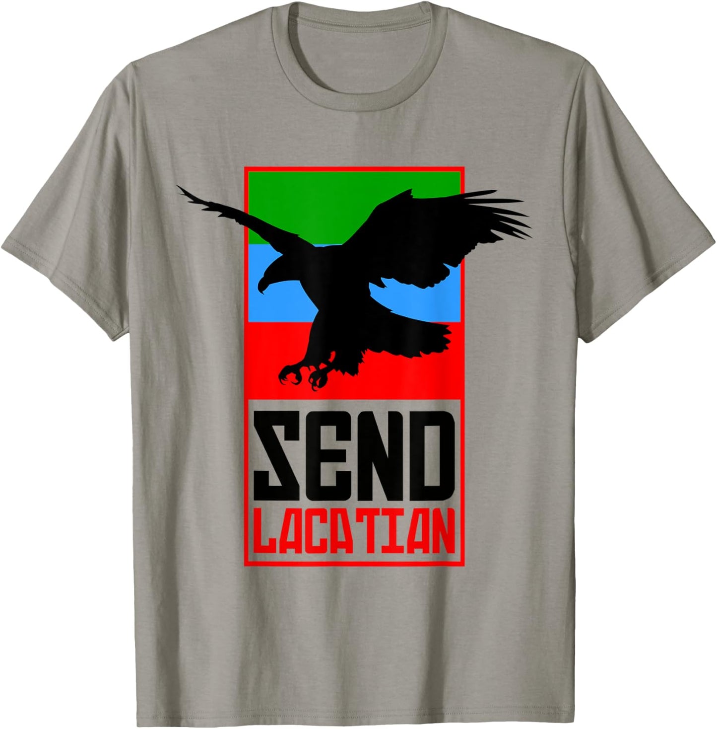 Dagestan Eagle. Dagestan Send Location T-Shirt - T-Shirt | Sand