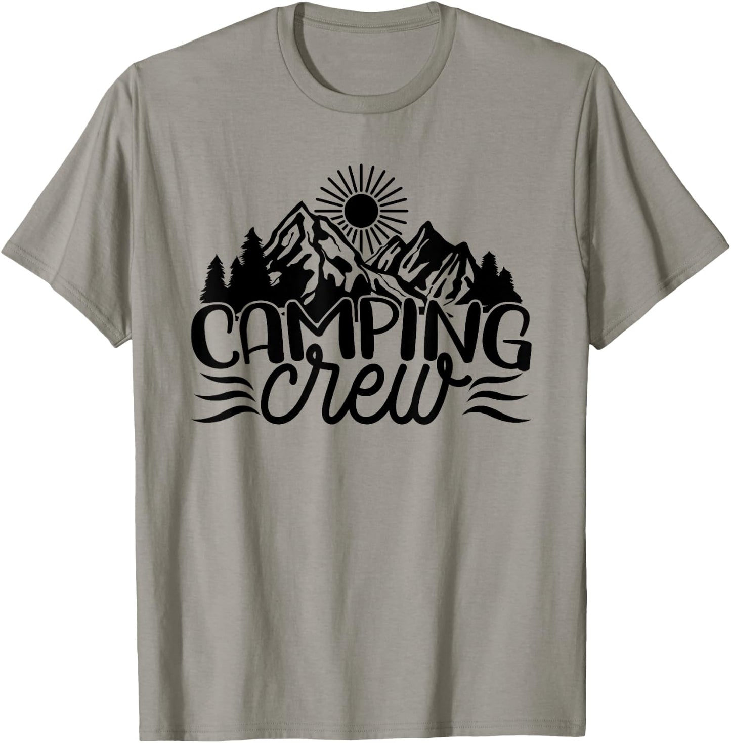 Camping Crew, Matching, Family, Men Women Kids Nature Camper T-Shirt - T-Shirt | Sand