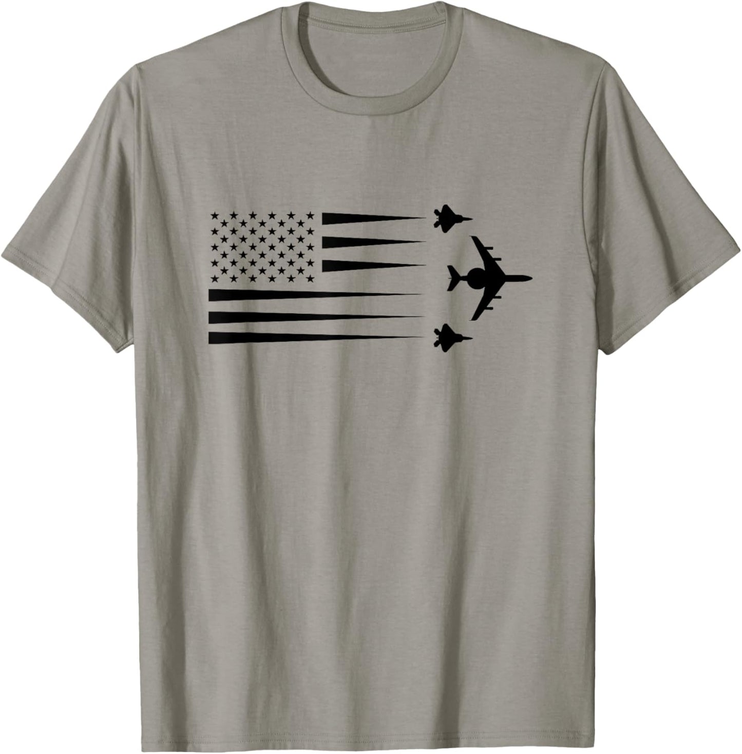 E-3 E3 Sentry AWACS Jet Fighter Airplane US American T-Shirt - T-Shirt | Sand