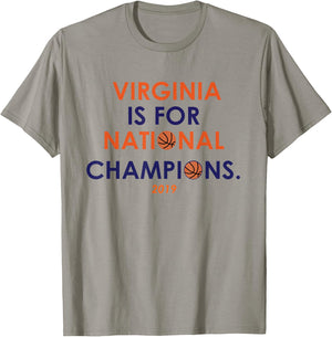 Virginia Is For National Champions Basketball T-Shirt - T-Shirt | Sand