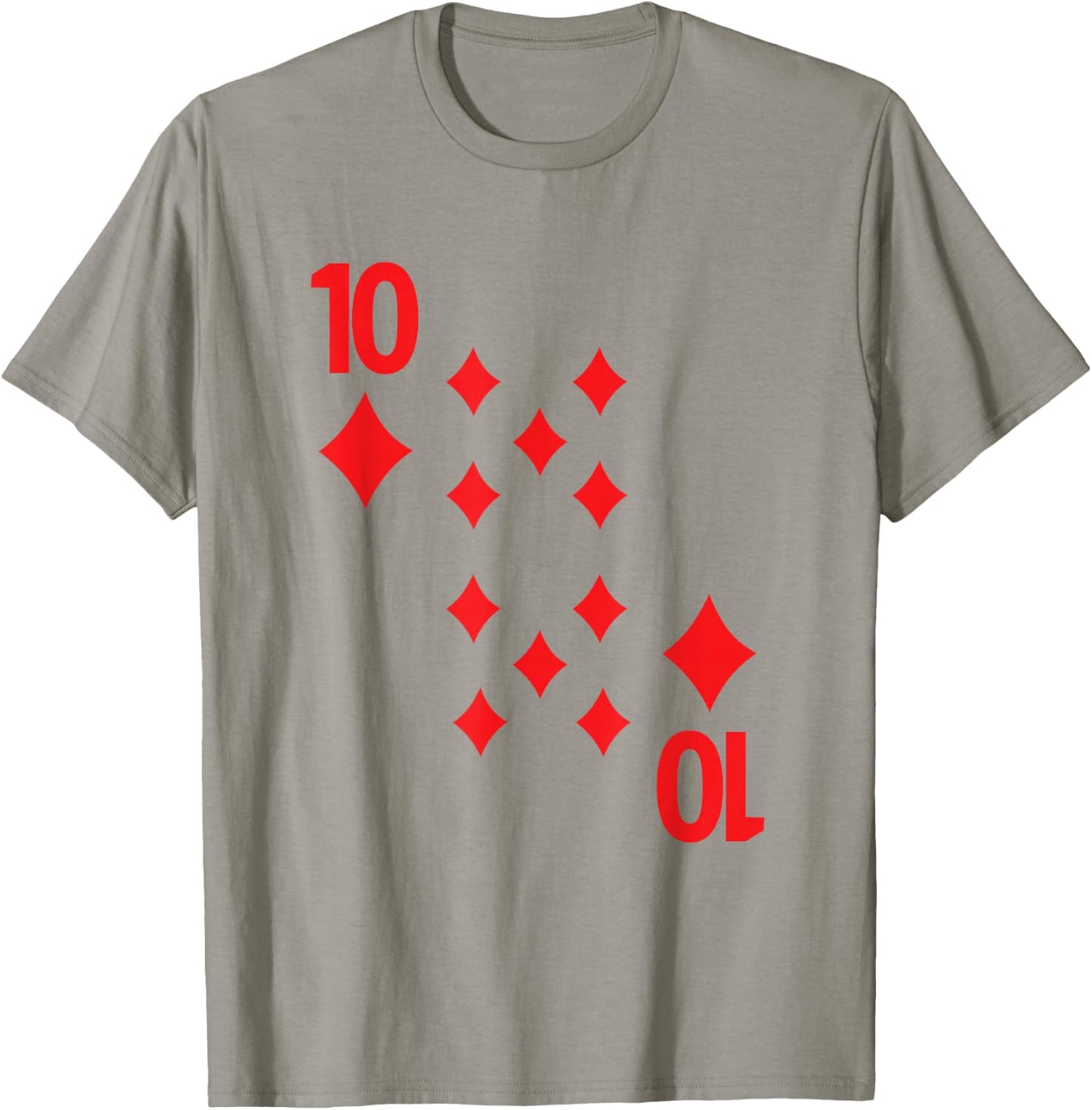 Ten of Diamonds poker playing card costume shirt T-Shirt - T-Shirt | Sand