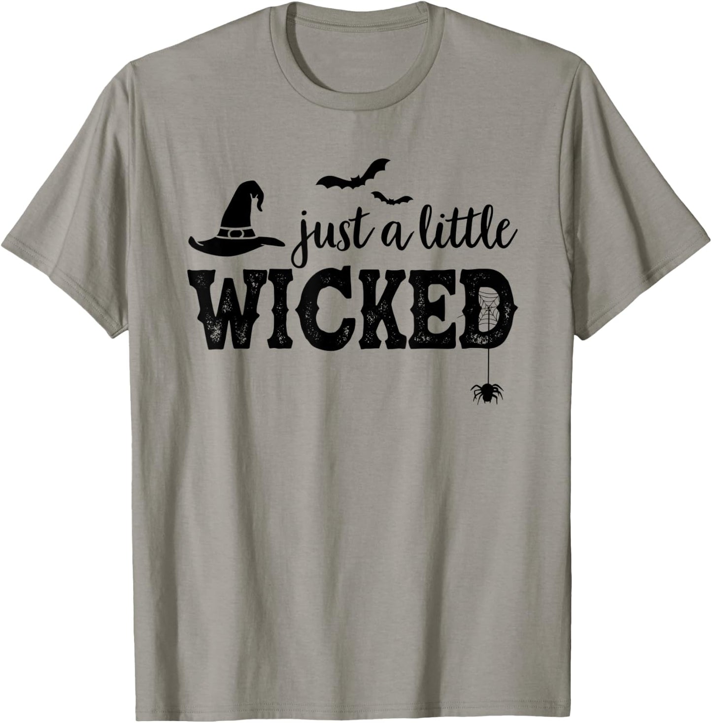 Just A Little Wicked Halloween Shirt Witch T-Shirt - T-Shirt | Sand