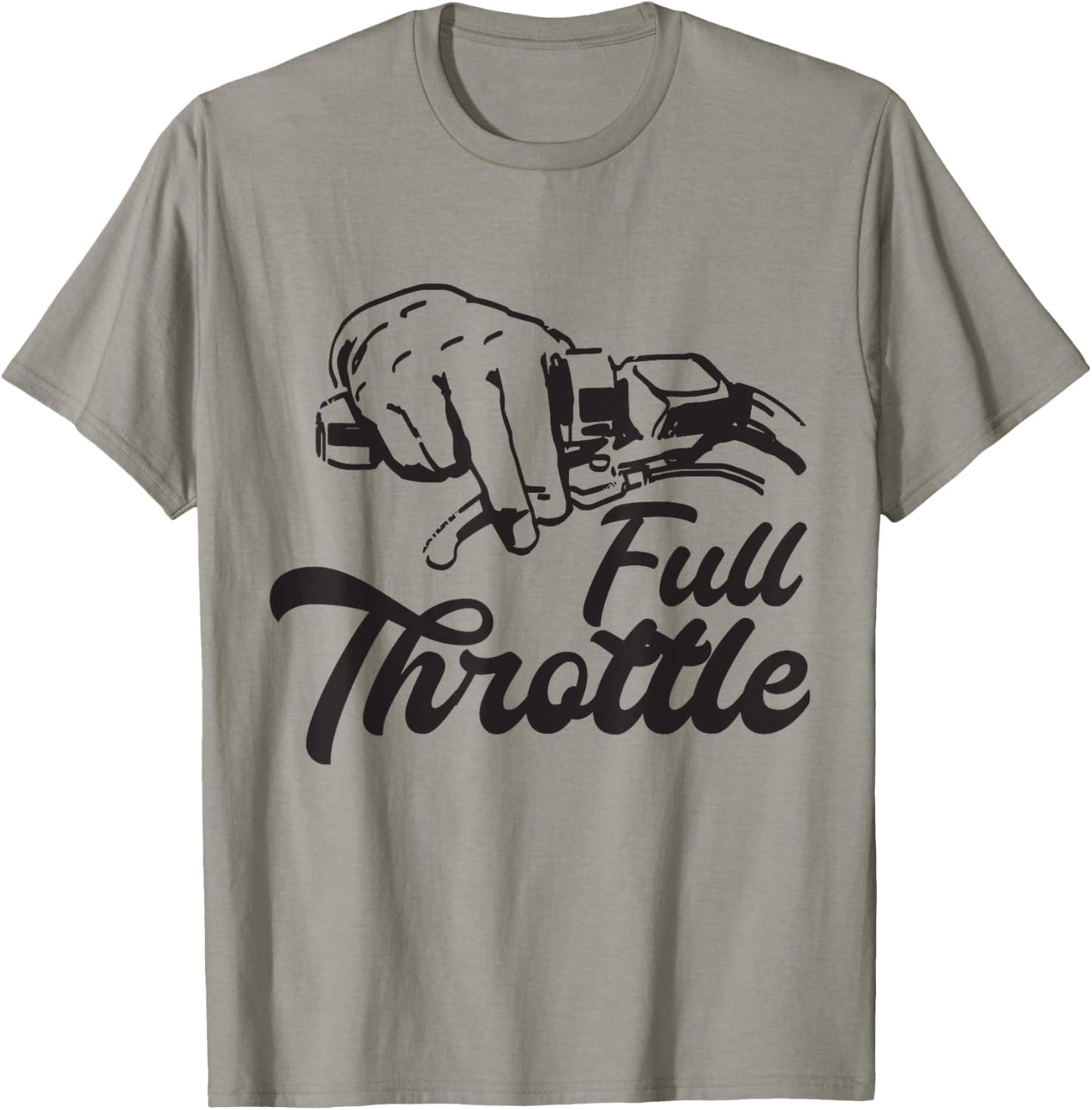 Full Throttle Motorcycle for motorcyclists and bikers T-Shirt - T-Shirt | Sand