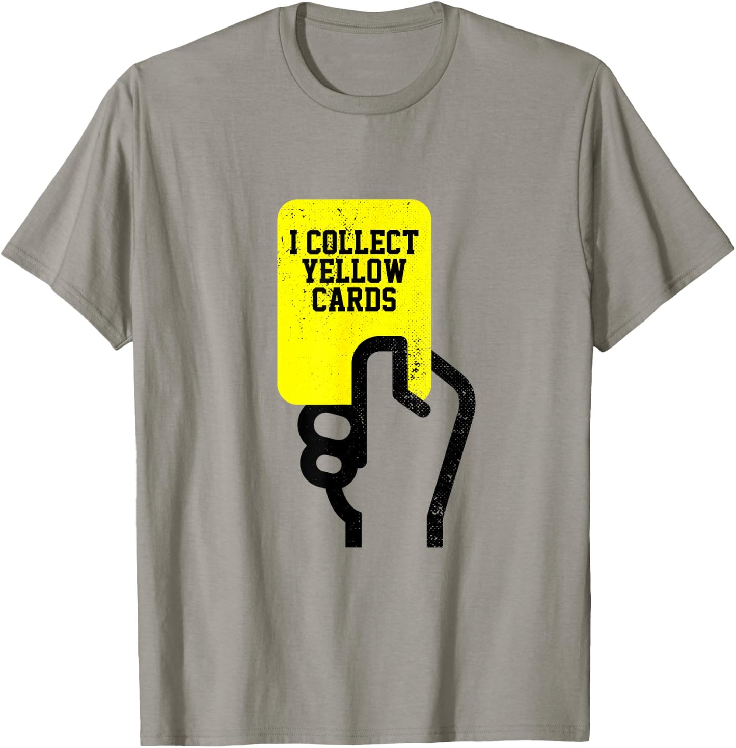 I Collect Yellow Cards, Funny Soccer Player Saying T-Shirt - T-Shirt | Sand