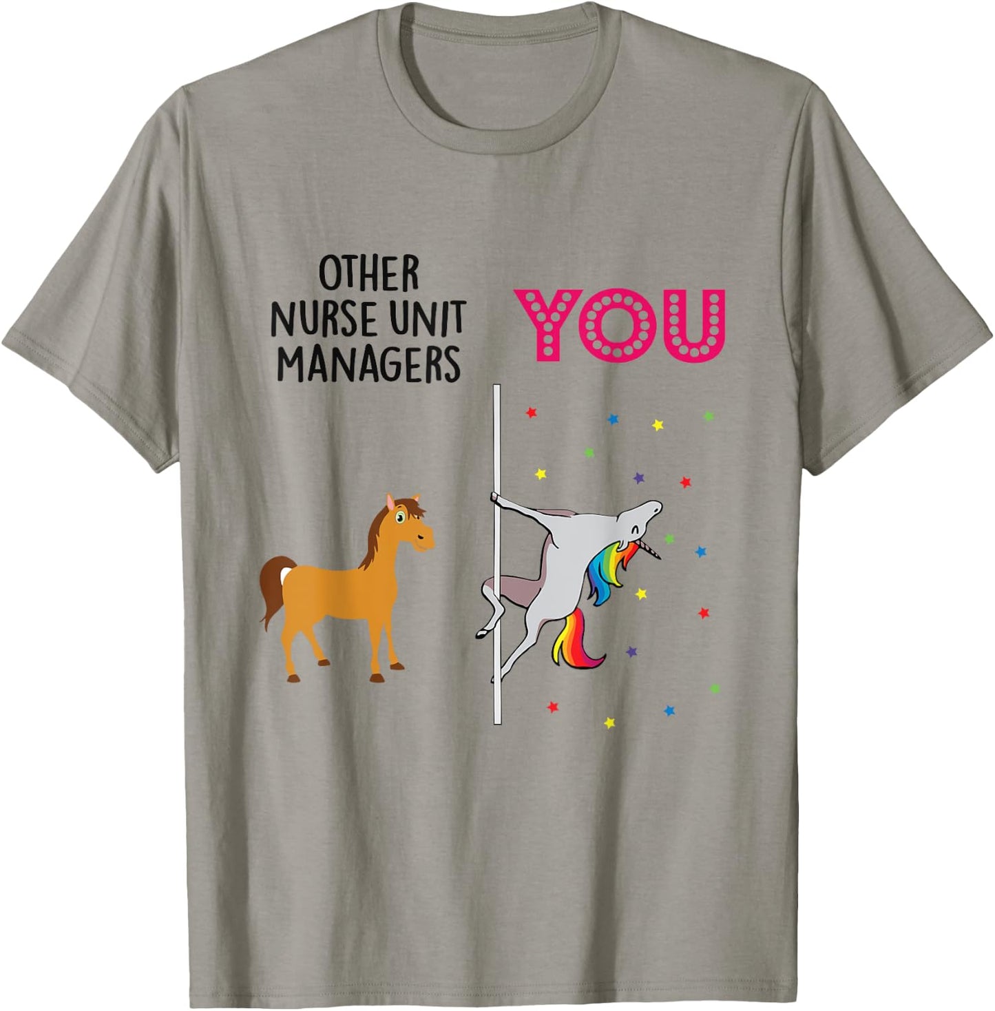 Nurse Unit Manager Funny Unicorn T-Shirt - T-Shirt | Sand