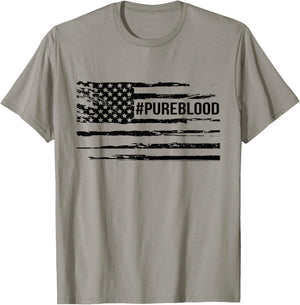 Pure Blood Movement #Pureblood Freedom Vintage Patriotic T-Shirt - T-Shirt | Sand
