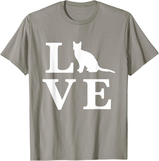 Funny Valentines Day I Love Cats Kitty Cat Lover T-Shirt - T-Shirt | Sand